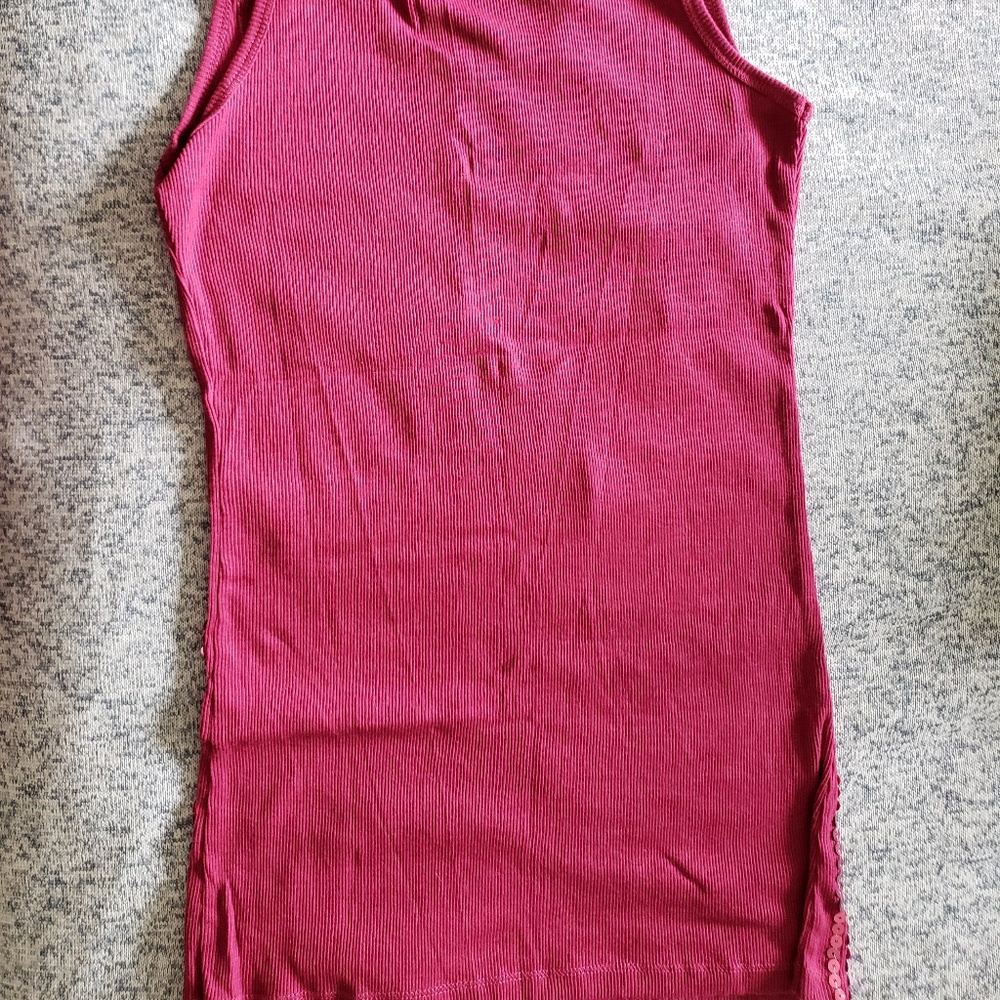 Sequin Ribbed Tank Top - Picture 3 of 3